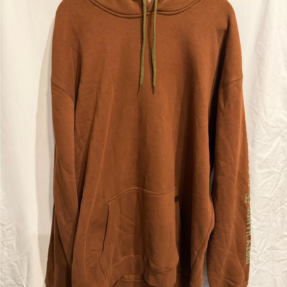 Trolls Rust Hoodie with Olive Accents